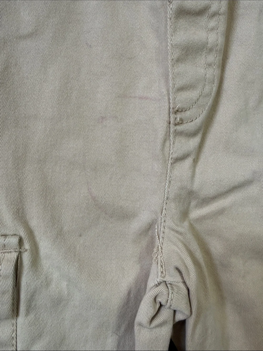 Girls' Tan Cargo Pants with matching Denim Jacket and Bucket Hat w/ Floral Trim